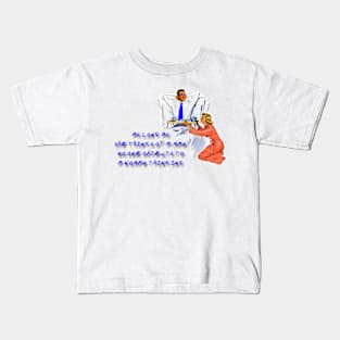 A Woman THinking Kids T-Shirt